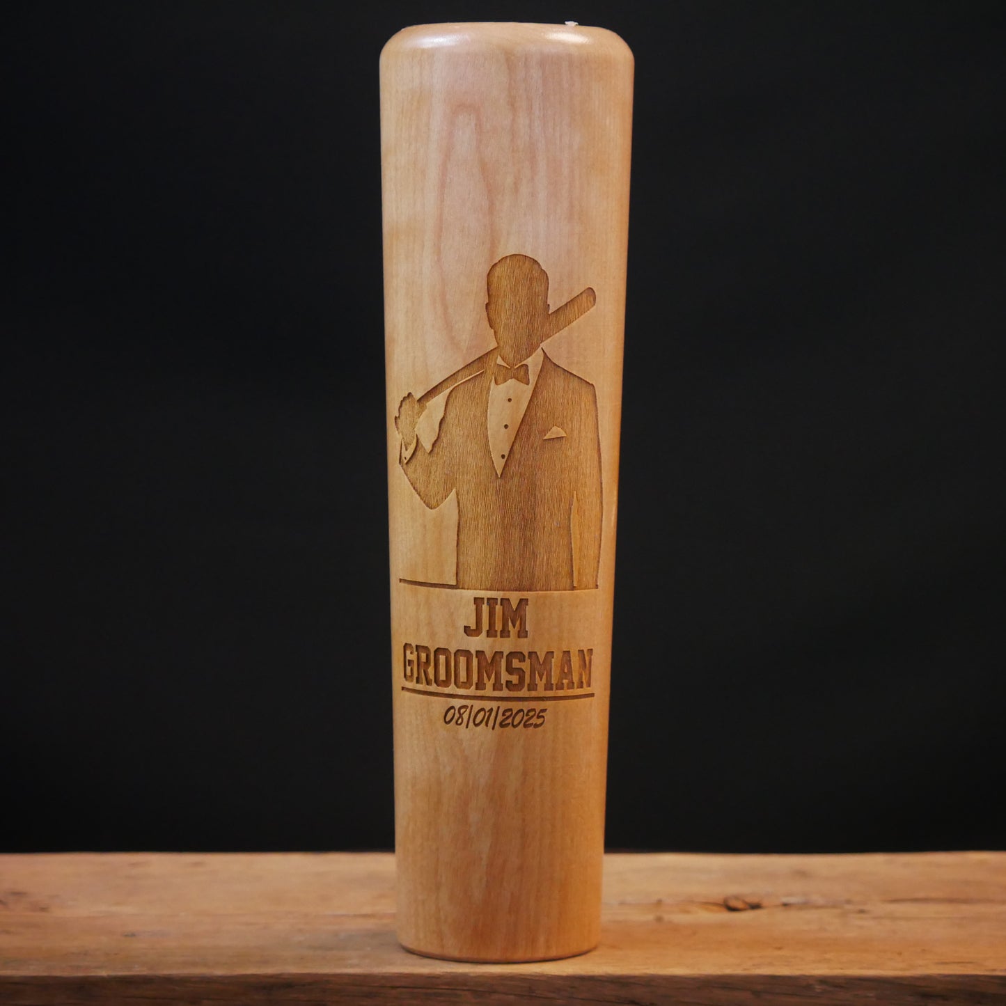 Groomsman Gift - Custom Tuxedo With Bat | Baseball Bat Dugout Mug®
