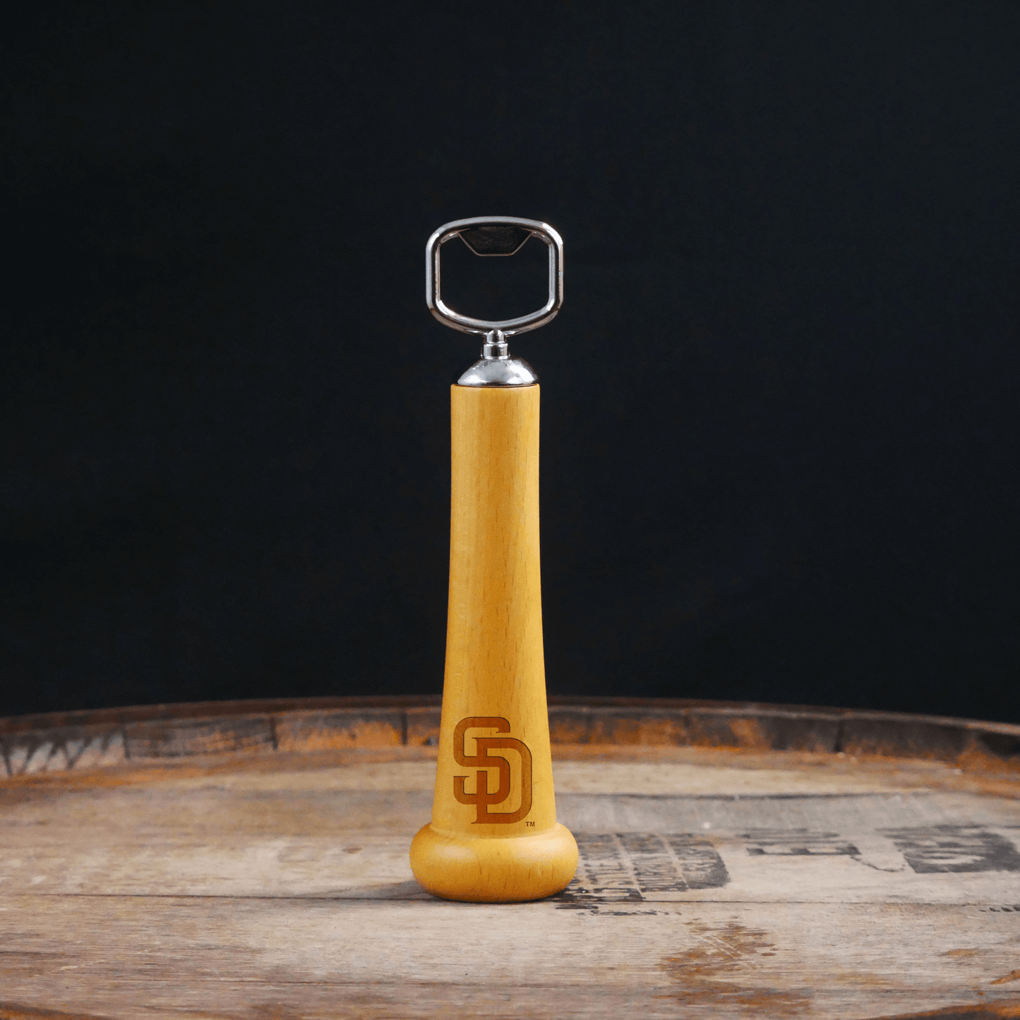 San Diego Padres "SD" Season Opener™ | Baseball Bat Handle Bottle Opener