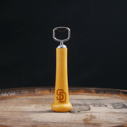 San Diego Padres "SD" Season Opener™ | Baseball Bat Handle Bottle Opener