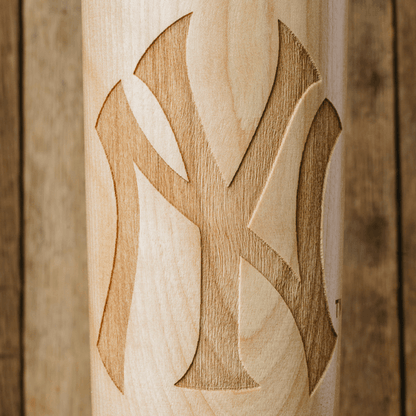 baseball bat mug New York Yankees NY close up