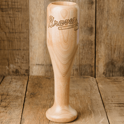 baseball bat wine glass atlanta braves full