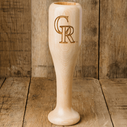 baseball bat wine glass colorado rockies CR full